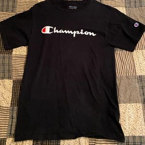 Men’s Champion black short sleeve small shirt